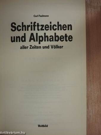 Schriftzeichen und Alphabete aller Zeiten und Völker