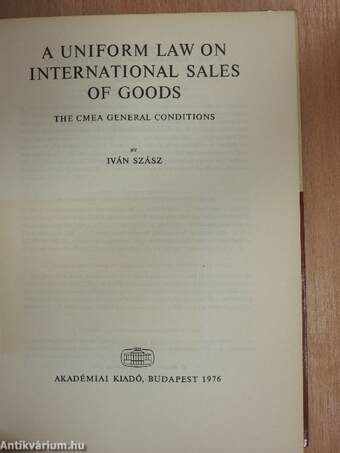 A Uniform Law on International Sales of Goods