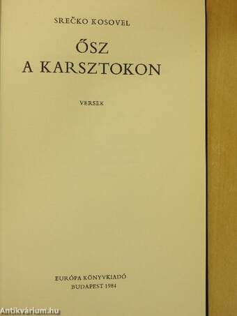 Ősz a Karsztokon