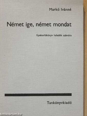 Német ige, német mondat