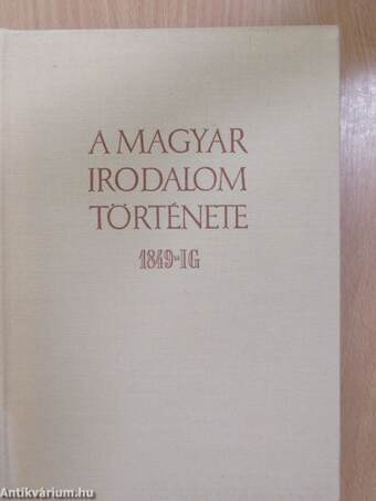 A magyar irodalom története I-III.