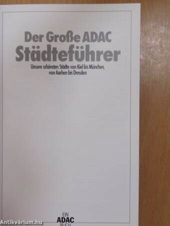 Der Große ADAC Städteführer