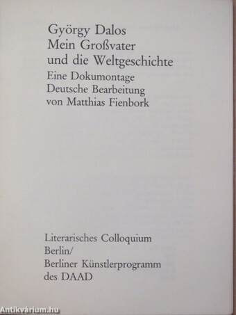 Mein Großvater und die Weltgeschichte