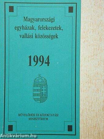 Magyarországi egyházak, felekezetek, vallási közösségek 1994