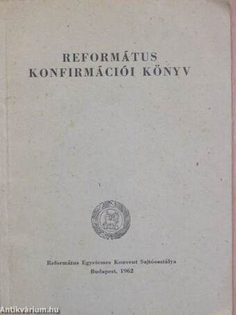 Református konfirmációi könyv