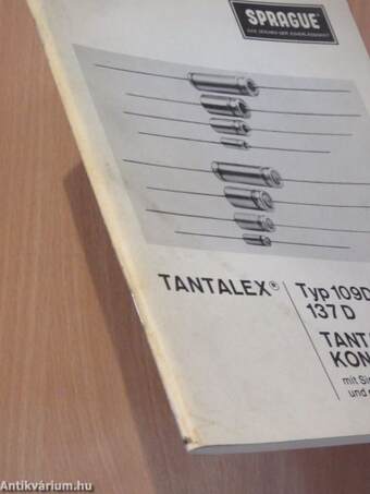 Typ109D, 130D, 137D Tantal-Kondensatoren mit Sinteranode und geliertem Elektrolyt