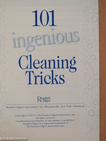 101 ingenious Cleaning Tricks