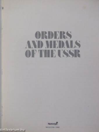 Orders and Medals of the USSR