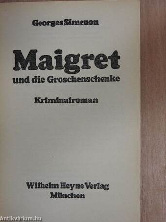 Maigret und die Groschenschenke