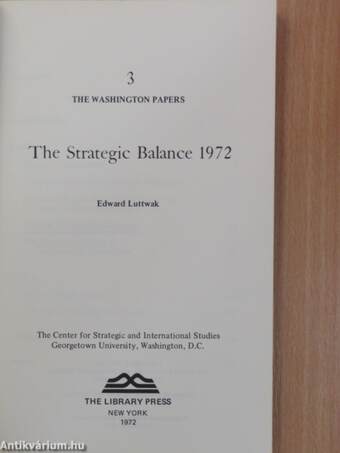 The Strategic Balance 1972