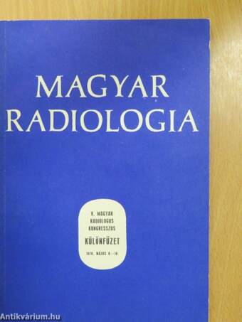Magyar Radiologia 1970. május különkiadás