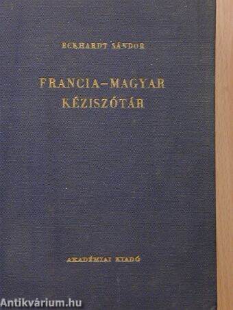 Francia-magyar kéziszótár