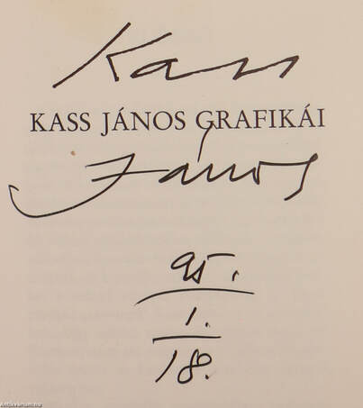 Kass János grafikái (minikönyv) (dedikált példány)