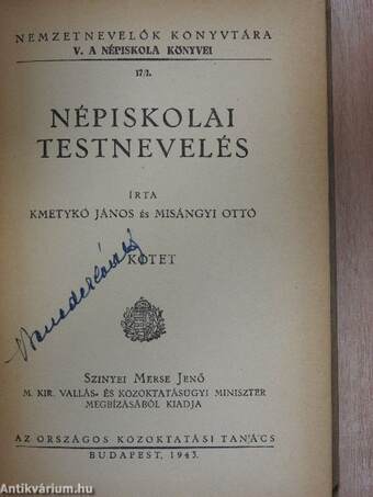 Népiskolai testnevelés I.