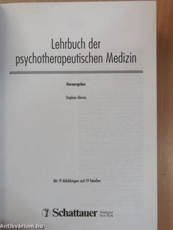 Lehrbuch der psychotherapeutischen Medizin