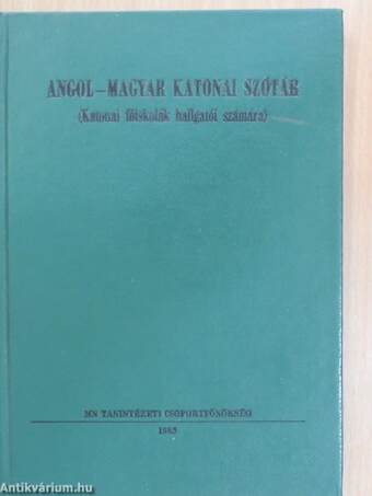 Angol-magyar katonai szótár