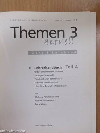 Themen aktuell 3 - Lehrerhandbuch Teil A