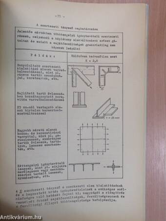 Segédlet acélszerkezetek méretezéséhez