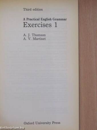 A Practical English Grammar Exercises 1-2