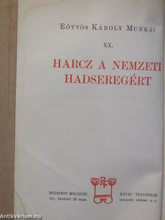 Harcz a nemzeti hadseregért