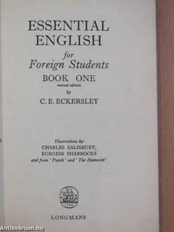 Essential English for Foreign Students Book 1.