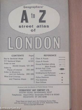 Geographers' A to Z Street Atlas of London