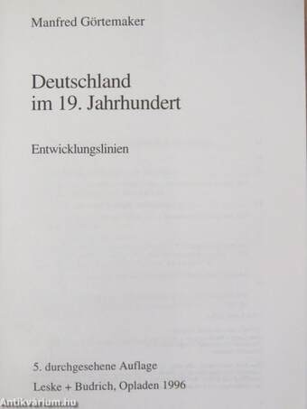 Deutschland im 19. Jahrhundert