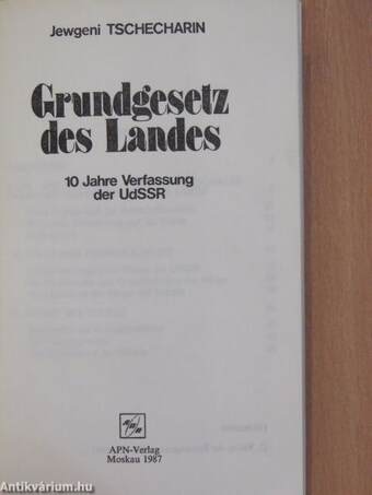 Grundgesetz des Landes