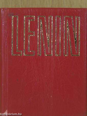 V. I. Lenin a sajtóról (minikönyv) (számozott)/V. I. Lenin a sajtóról (orosz nyelvű) (minikönyv) (számozott)