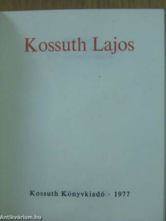 Kossuth Lajos (minikönyv)