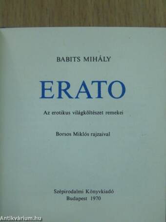 Erato (minikönyv) (számozott)