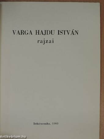 Varga Hajdu István rajzai