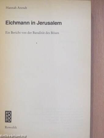 Eichmann in Jerusalem