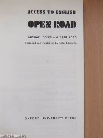 Open Road - Book