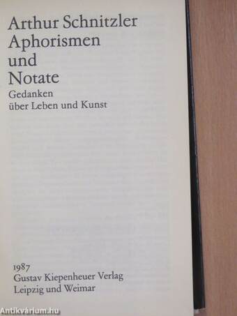 Aphorismen und Notate