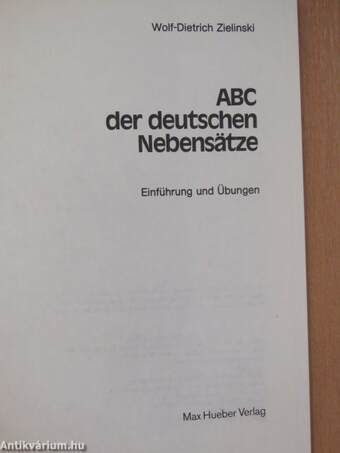 ABC der deutschen Nebensätze