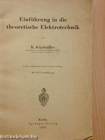 Einführung in die theoretische Elektrotechnik