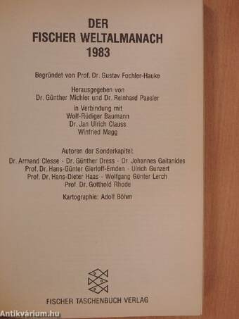 Der Fischer Weltalmanach 1983