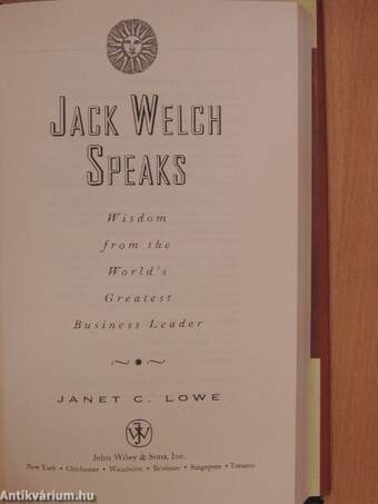 Jack Welch Speaks