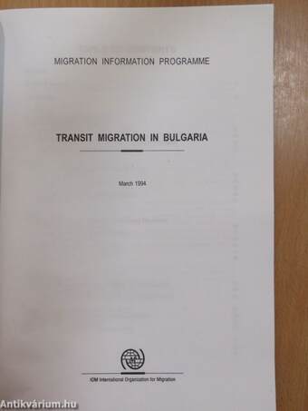 Transit Migration in Bulgaria