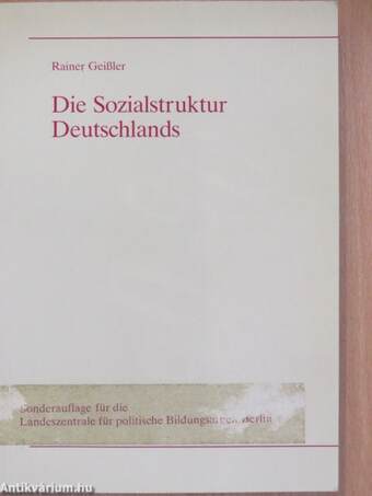 Die Sozialstruktur Deutschlands