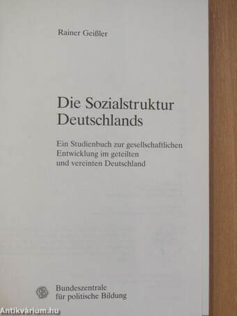 Die Sozialstruktur Deutschlands