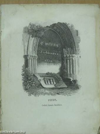 Emlény zsebkönyv 1856 (rossz állapotú)