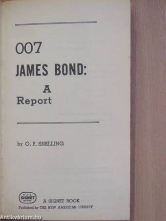 007 James Bond - A report