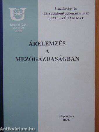 Árelemzés a mezőgazdaságban