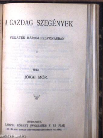 Úti rajzok/Ne nyulj hozzám/A gazdag szegények