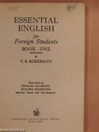 Essential English for Foreign Students Book 1.