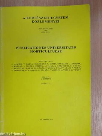 A Kertészeti Egyetem Közleményei 1981/13.