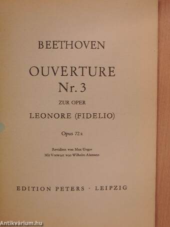 Ouverture Nr. 3 zur Oper Leonore (Fidelio)