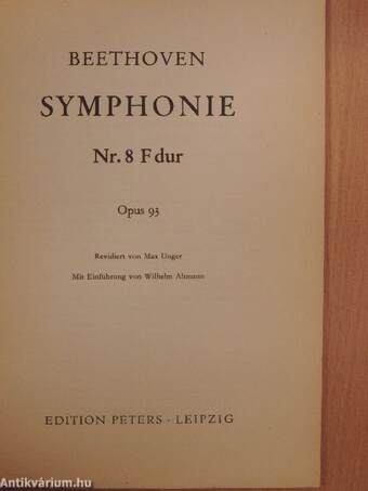 Symphonie Nr. 8 F dur